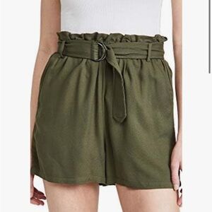 BB Dakota High Waist Green Shorts